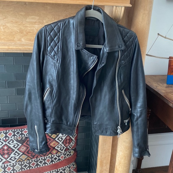 New All Saints leather jacket - Picture 1 of 4